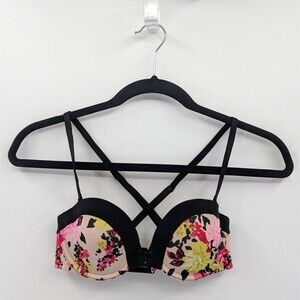 Victoria's Secret Bra 32B Multicolor Floral BIOFIT Multiway